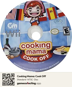 Cooking Mama: Cook Off Nintendo Wii, NTSC disc