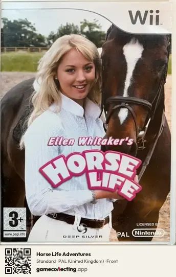 Horse Life Adventures Nintendo Wii, United Kingdom box front