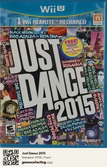 Just Dance 2015 Nintendo Wii U, NTSC box front