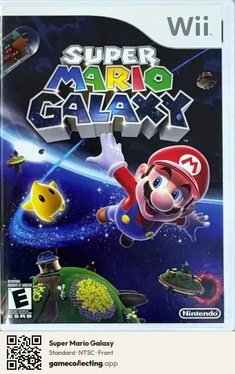 Super Mario Galaxy Nintendo Wii, NTSC box front