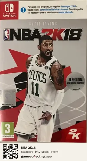 NBA 2K18 Nintendo Switch, Spain box front