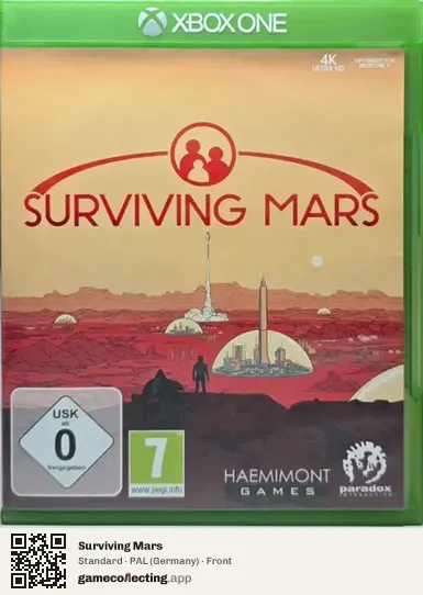 Surviving Mars Xbox One, Germany box front