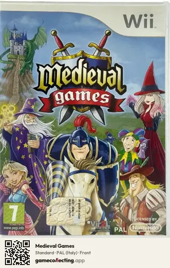 Medieval Games Nintendo Wii, Italy box front