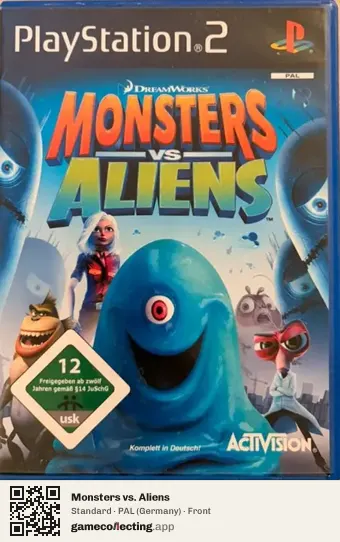 Monsters vs. Aliens PlayStation 2, Germany box front