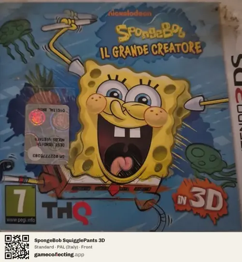 SpongeBob SquigglePants 3D Nintendo 3DS, Italy box front