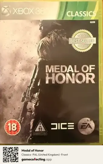 Medal of Honor Xbox 360, United Kingdom box front