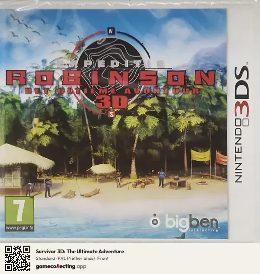 Survivor 3D: The Ultimate Adventure Nintendo 3DS, Netherlands box front