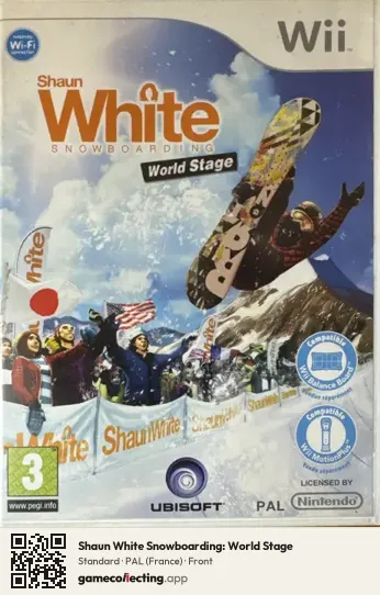 Shaun White Snowboarding: World Stage Nintendo Wii, France box front