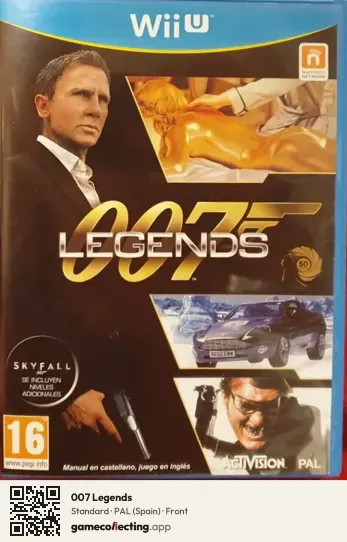 007 Legends Nintendo Wii U, Spain box front
