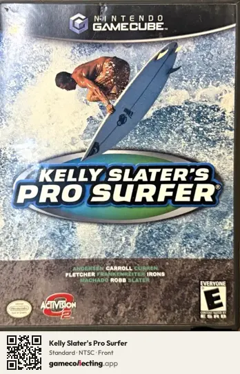 Kelly Slater's Pro Surfer Nintendo GameCube, NTSC box front