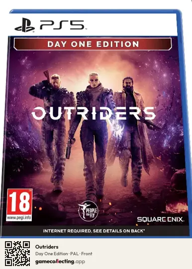 Outriders PlayStation 5, PAL box front