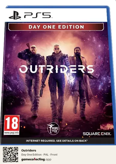 Outriders PlayStation 5, PAL box front