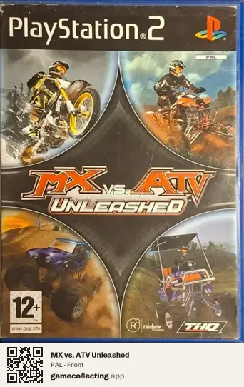 MX vs. ATV Unleashed PlayStation 2, PAL box front