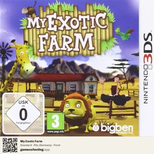 My Exotic Farm Nintendo 3DS, Germany box front