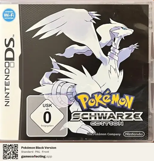 Pokémon Black Version Nintendo DS, PAL box front