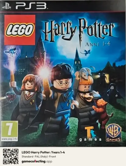 LEGO Harry Potter: Years 1-4 PlayStation 3, Italy box front