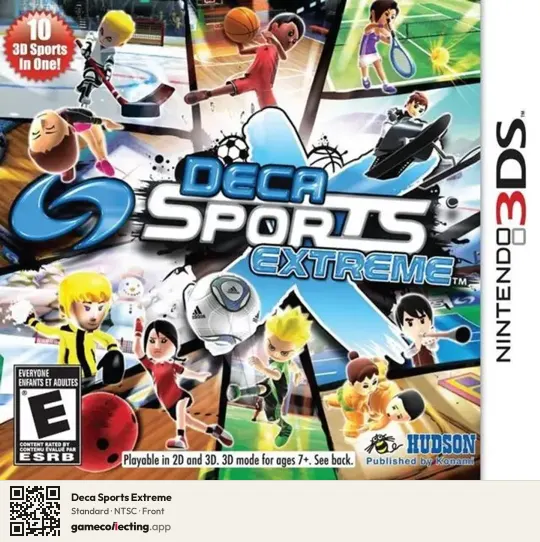 Deca Sports Extreme Nintendo 3DS, NTSC box front