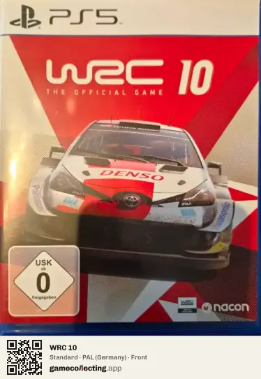 WRC 10 PlayStation 5, Germany box front