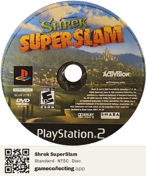 Shrek SuperSlam PlayStation 2, NTSC disc