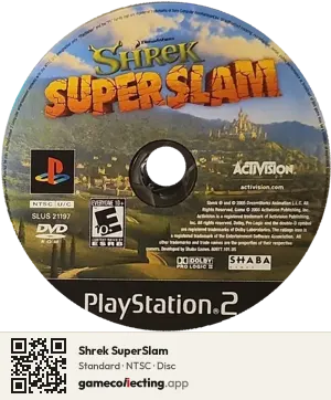 Shrek SuperSlam PlayStation 2, NTSC disc