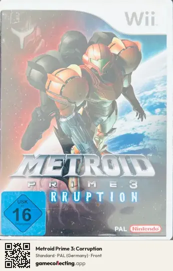 Metroid Prime 3: Corruption Nintendo Wii, Germany box front
