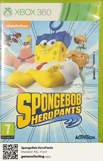 SpongeBob HeroPants Xbox 360, PAL box front