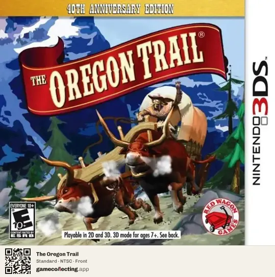 The Oregon Trail Nintendo 3DS, NTSC box front