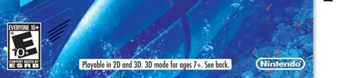 Steel Diver, the ESRB box on its front