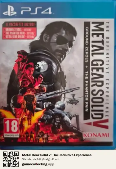 Metal Gear Solid V: The Definitive Experience PlayStation 4, Italy box front