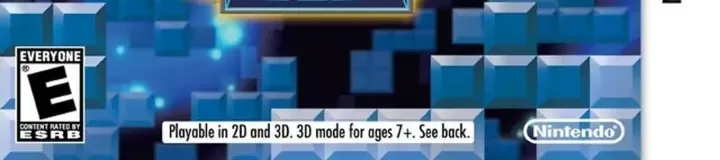 Tetris Axis, the ESRB box on its front