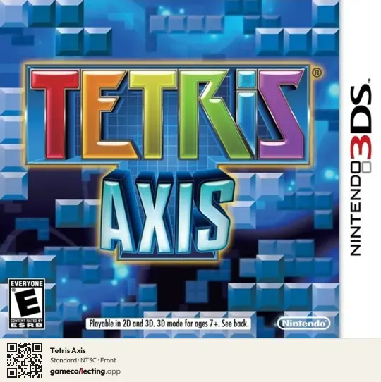 Tetris Axis Nintendo 3DS, NTSC box front