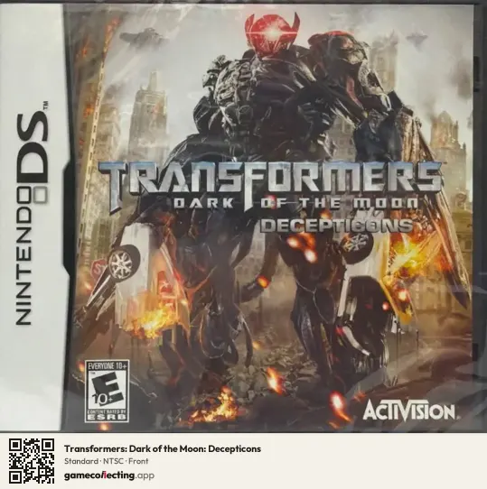 Transformers: Dark of the Moon: Decepticons Nintendo DS, NTSC box front