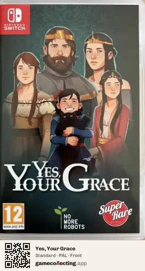 Yes, Your Grace Nintendo Switch, PAL box front