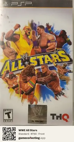 WWE All Stars PlayStation Portable, NTSC box front