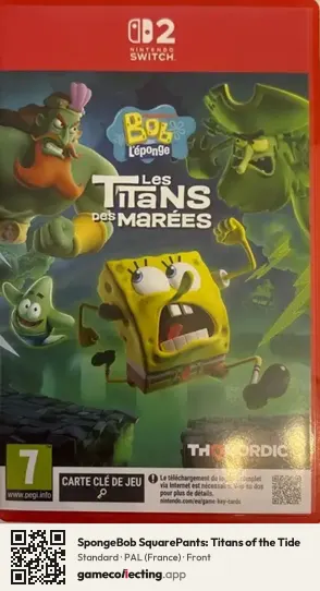 SpongeBob SquarePants: Titans of the Tide Nintendo Switch 2, France box front