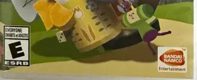 Katamari Damacy Reroll, the ESRB box on its front