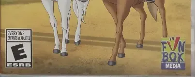 Bibi & Tina at the Horse Farm, the ESRB box on its front