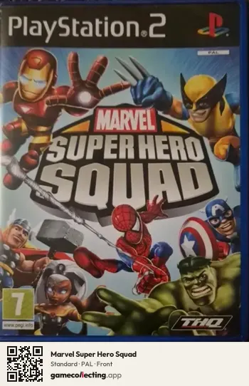 Marvel Super Hero Squad PlayStation 2, PAL box front