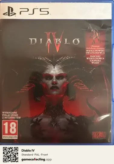 Diablo IV PlayStation 5, PAL box front