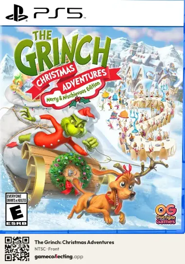 The Grinch: Christmas Adventures PlayStation 5, NTSC box front