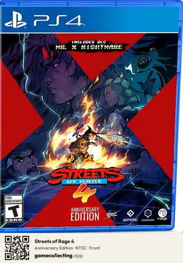 Streets of Rage 4 PlayStation 4, NTSC box front
