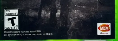 Dark Souls II, the ESRB box on its front