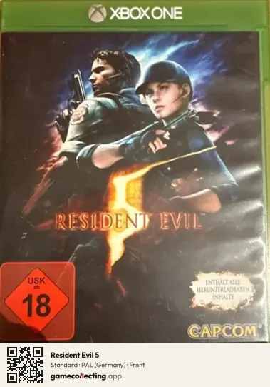 Resident Evil 5 Xbox One, Germany box front