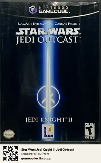 Star Wars Jedi Knight II: Jedi Outcast Nintendo GameCube, NTSC box front