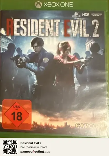 Resident Evil 2 Xbox One, Germany box front