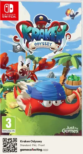 Kraken Odyssey Nintendo Switch, PAL box front