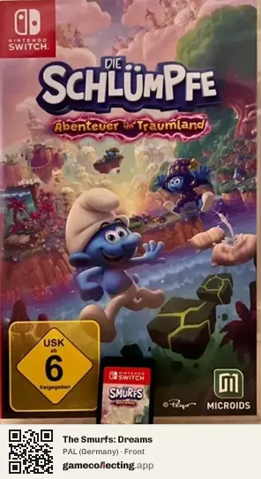 The Smurfs: Dreams Nintendo Switch, Germany box front