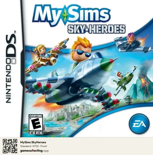 MySims SkyHeroes Nintendo DS, NTSC box front