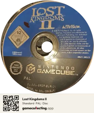 Lost Kingdoms II Nintendo GameCube, PAL disc