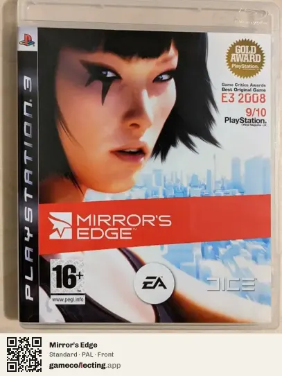 Mirror's Edge PlayStation 3, PAL box front